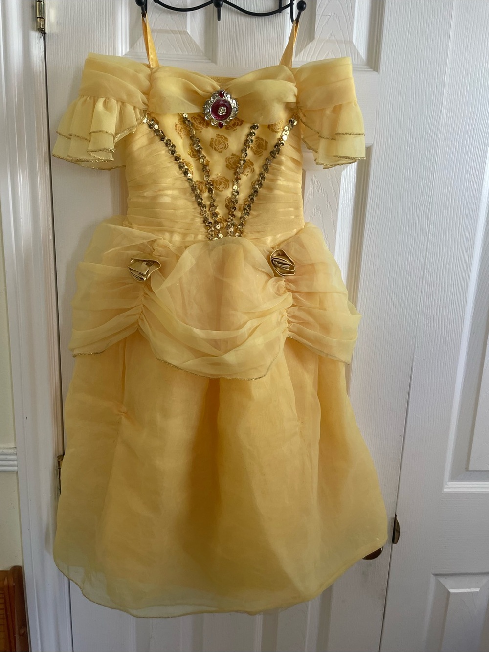 Yellow Princess Belle Ball Gown Kids Costume